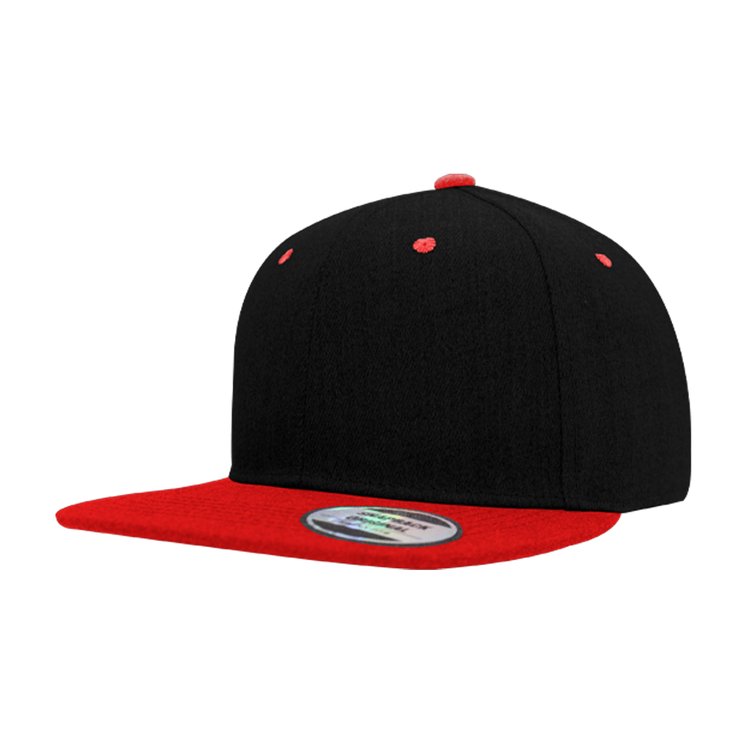 Snapback Two-Tone Cap - black/red (S12608)