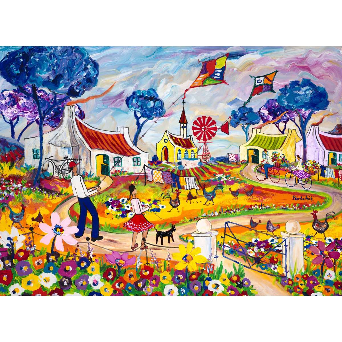 Kites by Portchie (1500 Piece Puzzle)