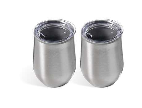 Serendipio Madison Cup Duo Set - silver (SD-194)