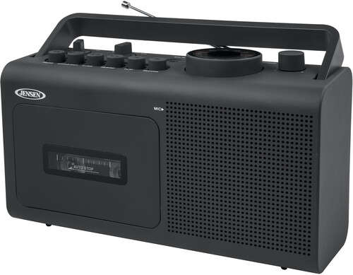 Jensen Personal Portable Cassette Player/Recorder AM/FM Radio (Black) (MCR-250)