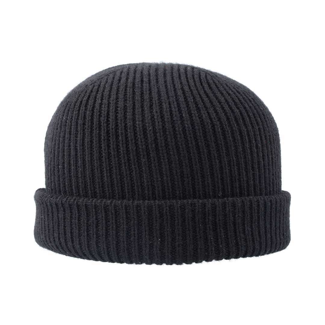 Cuffed Fishermen Beanie - black (B2300)
