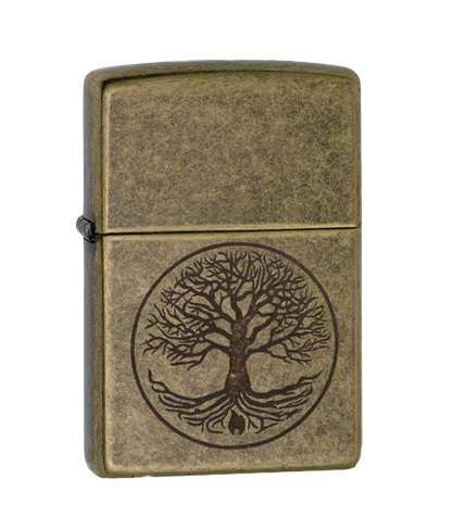 Zippo Lighter: 201FB Tree of Life (ZP29149)