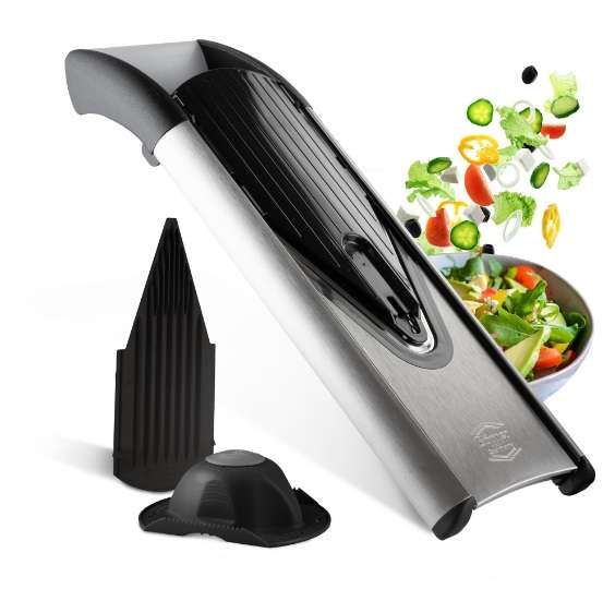 Boerner V6 Exclusive Line Basic Slicer Set - Stainless Steel/Black (6S6012)