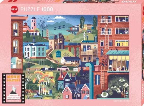 Hitchcock Films (1000 Piece Puzzle)