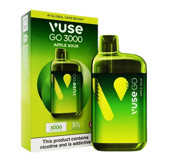 Vuse Rechargeable Vape Bar - 3000 3% - Apple Sour (VSEA06)