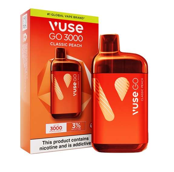 Vuse Rechargeable Vape Bar - 3000 3% - Classic Peach (VSEA04)