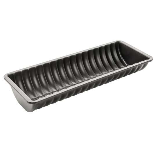 Zenker Black Metallic Rehrucken Half Round Loaf Tin 30cm (6532)