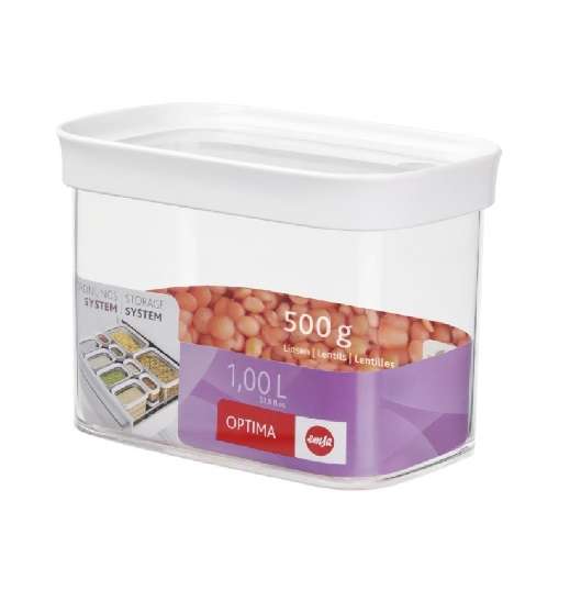 Emsa Optima Rectangular Container,  1Lt (513557)