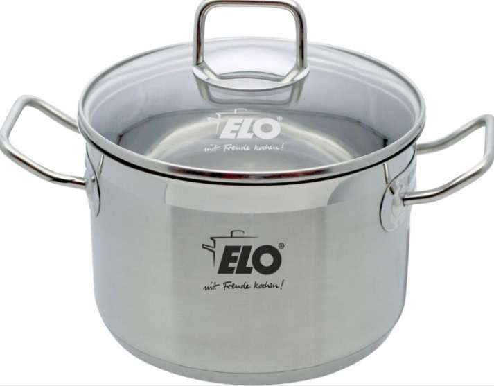 ELO Profi Duo Therm 14cm Cookpot high with glass lid (40214)