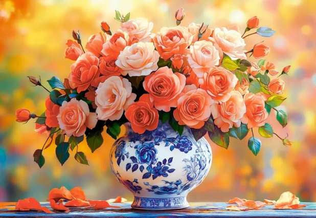 Summer Roses (1500 Piece Puzzle)