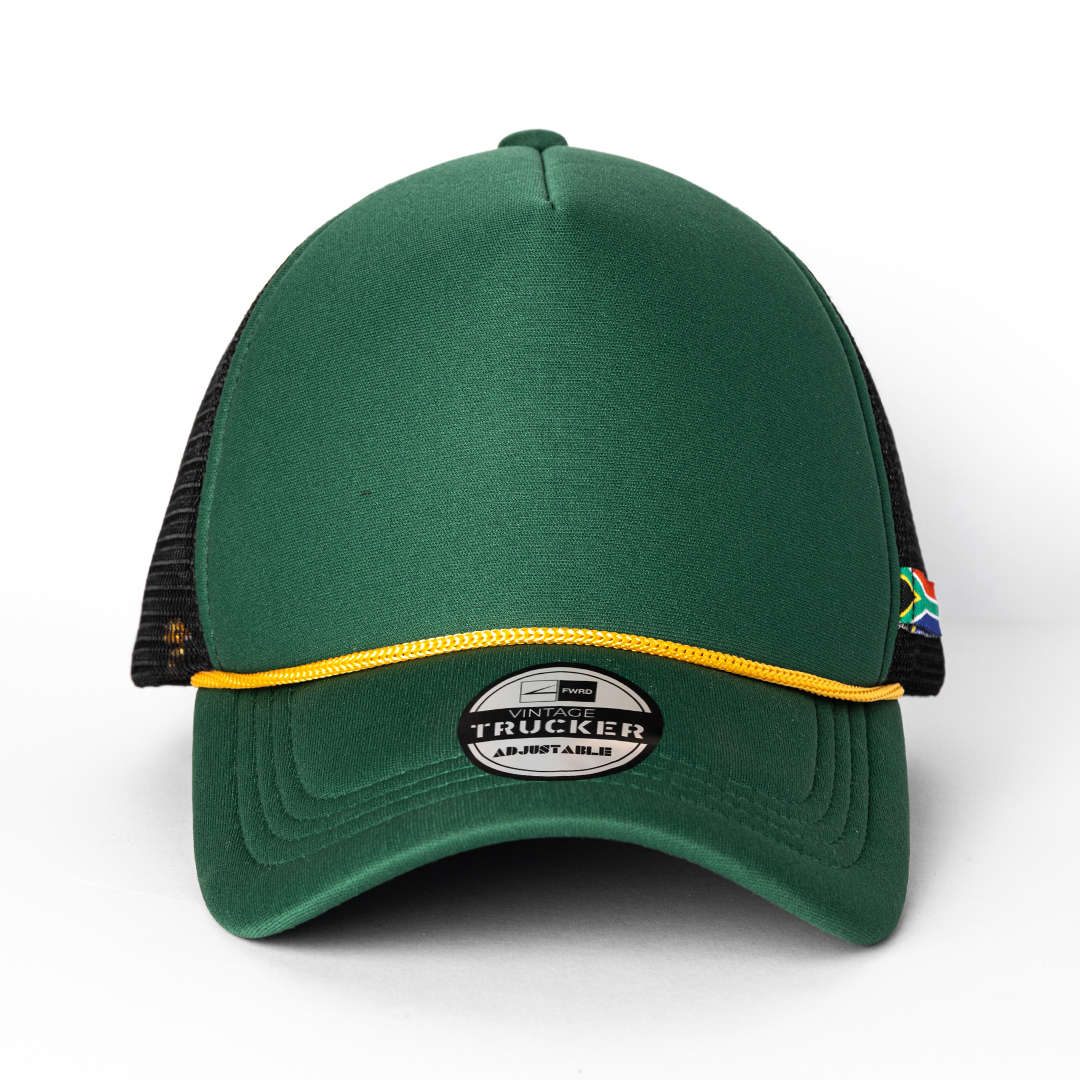 Mzansi Trucker Cap - bottle/black