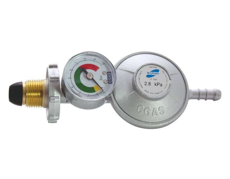 Safegas Gas Regulator With Gauge