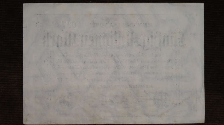 Germany - 50 Million Mark, 1923, p-109b Stars Watermark