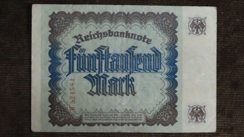Germany - 5000 Mark, 1922, p-77 , Rare Note