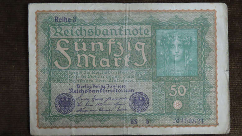 Germany - 50 Mark, 1919, p-66 , WWI Issue, Series 3