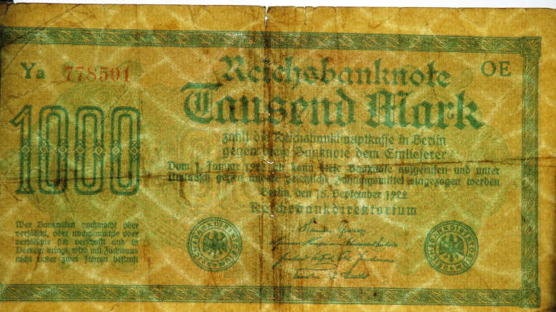 Germany - 1000 Mark, 1922, p-76b , Thorns Watermark