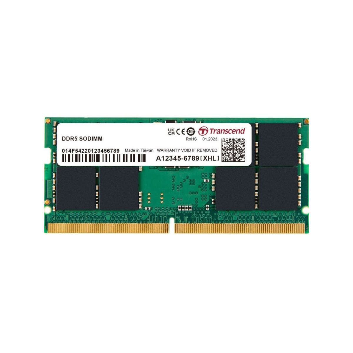 32GB Transcend JetRam (1x32GB) DDR5-5600 SO-DIMM Laptop Memory