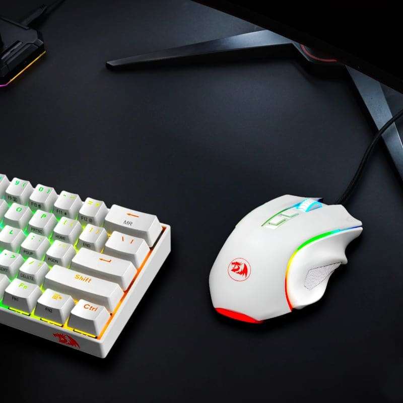 Redragon M607 Griffin 7200DPI Gaming Mouse - White