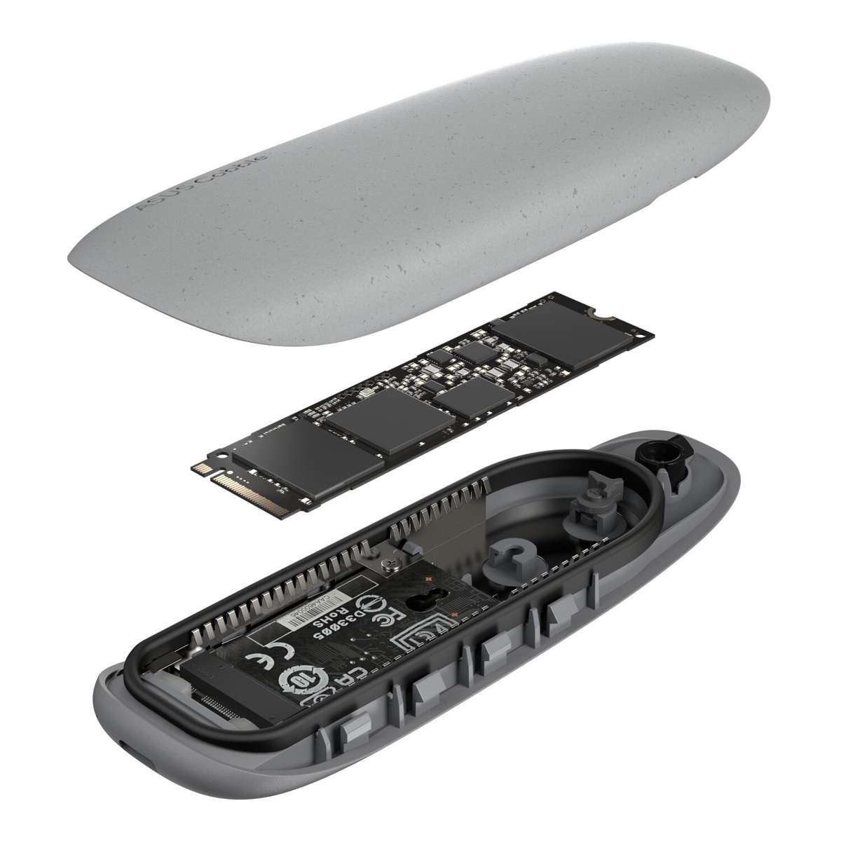 Asus Cobble M.2 SSD Enclosure - Grey