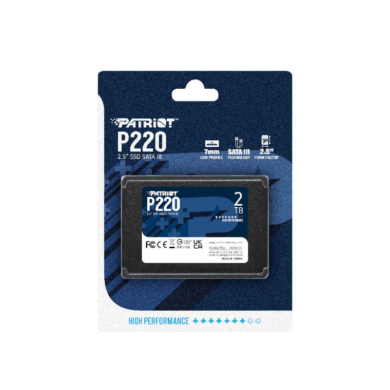 2TB Patriot P220 2.5" SSD