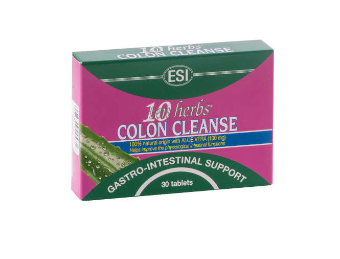 COLON CLEANSE - TEN HERBS - 30 TABS