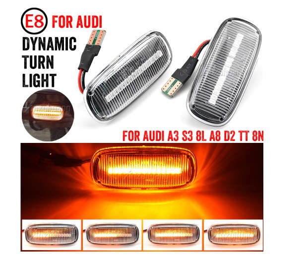 Dynamic Side Indicator Turn Signal Light moving Sequential Blinker Light