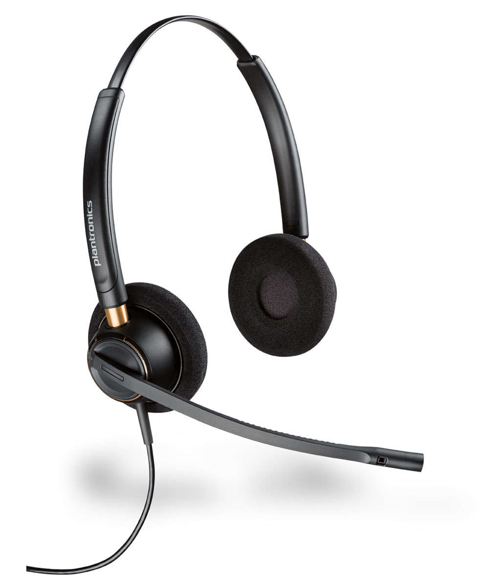 Plantronics Poly EncorePro HW520 Binaural Windeband Headset (For Call Centres / Contact Centres)