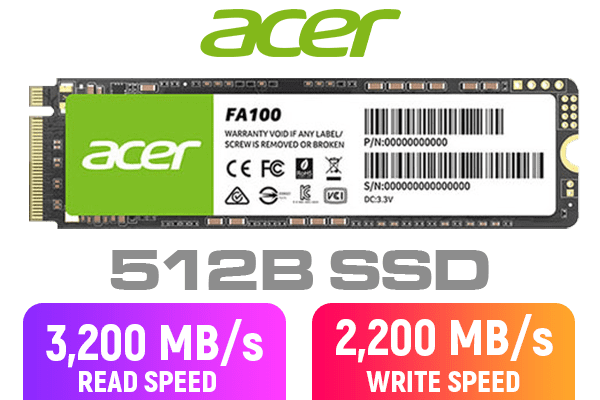 Acer 512GB NVMe M.2 Solid State Drive