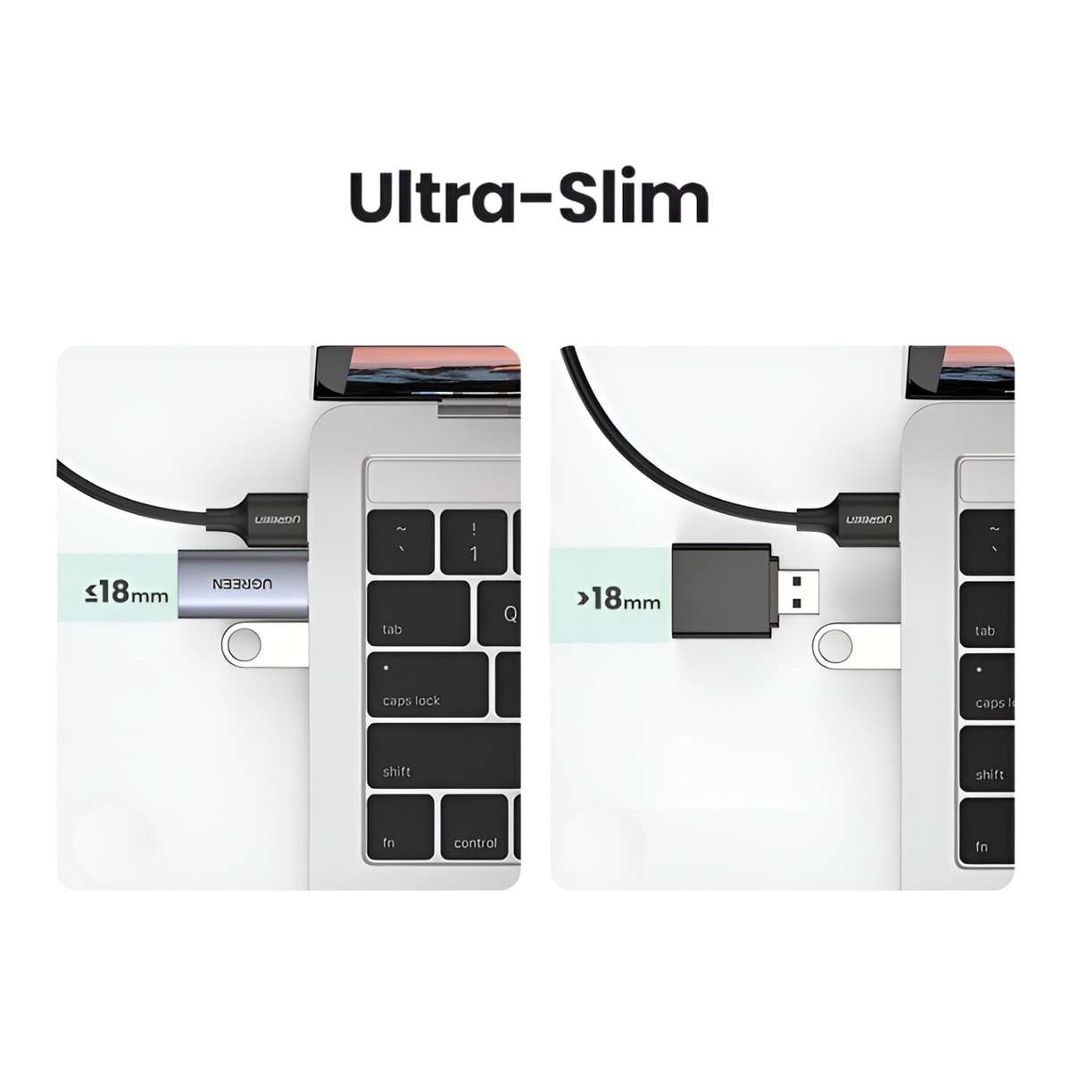 UGREEN CM383-80864 USB-A to 3.5mm Audio Jack External Sound Adapter - Silver