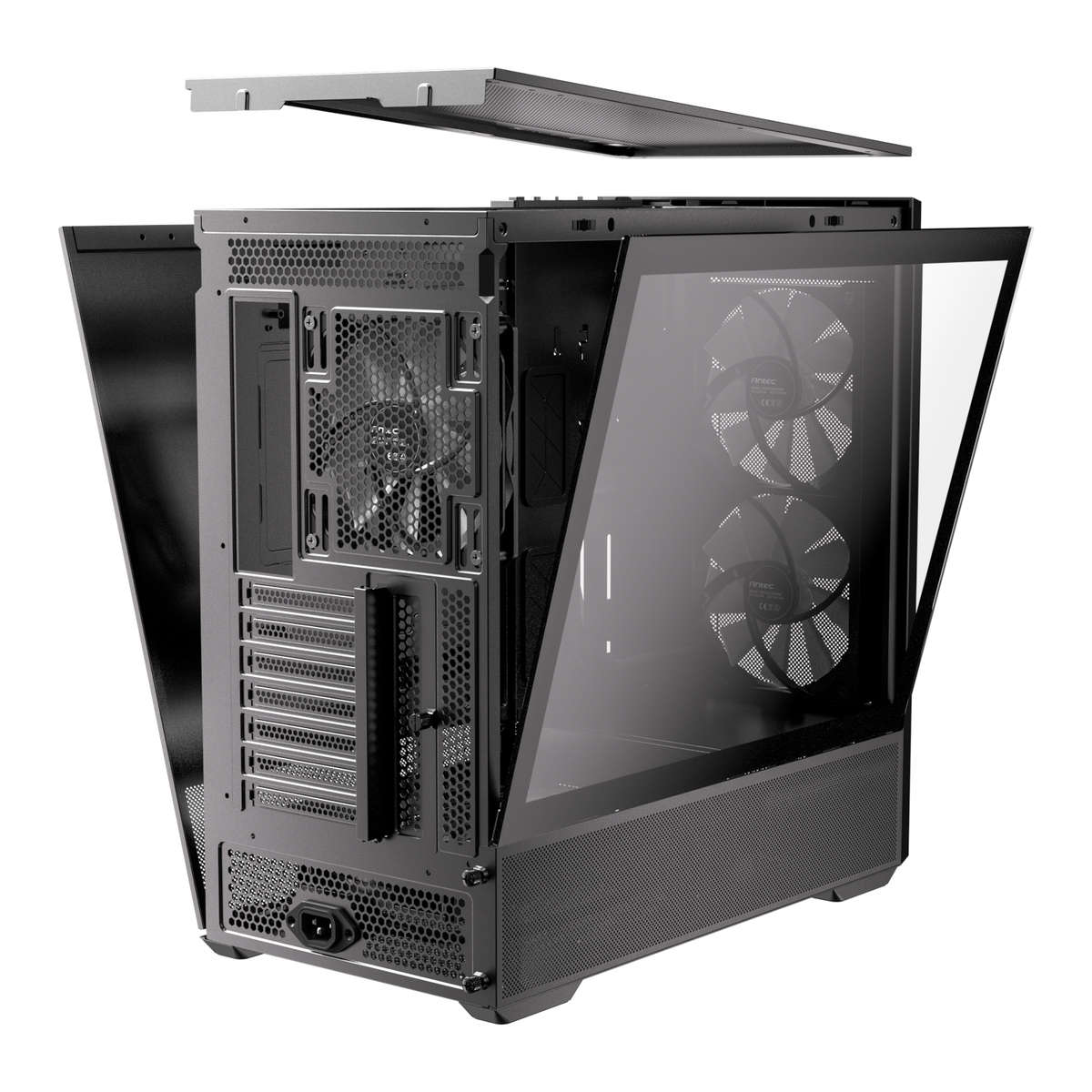 Antec FLUX Rear ARGB ATX Mid Tower Gaming Chassis - Black