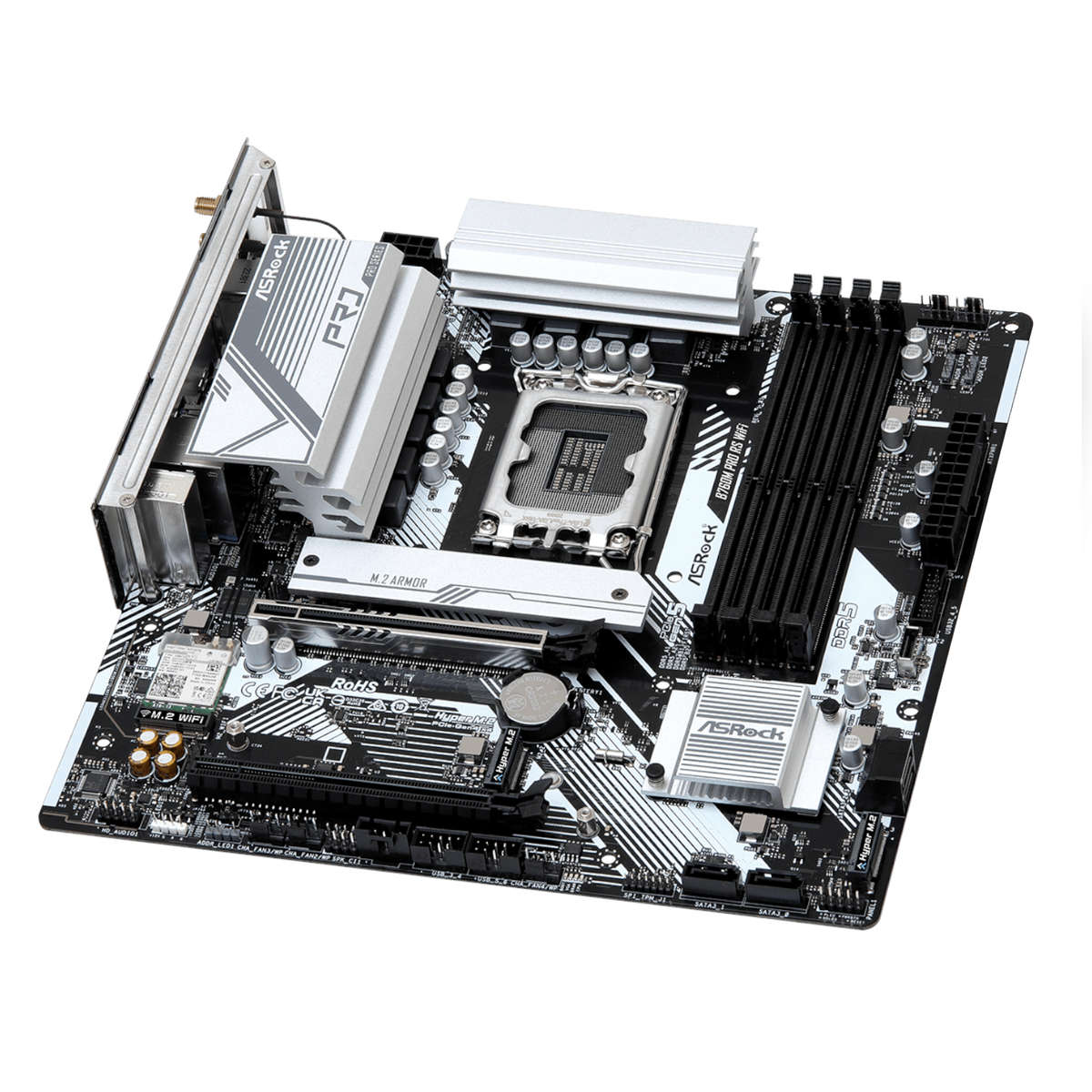 ASRock B760M Pro RS WiFi Intel LGA 1700 MATX Gaming Motherboard