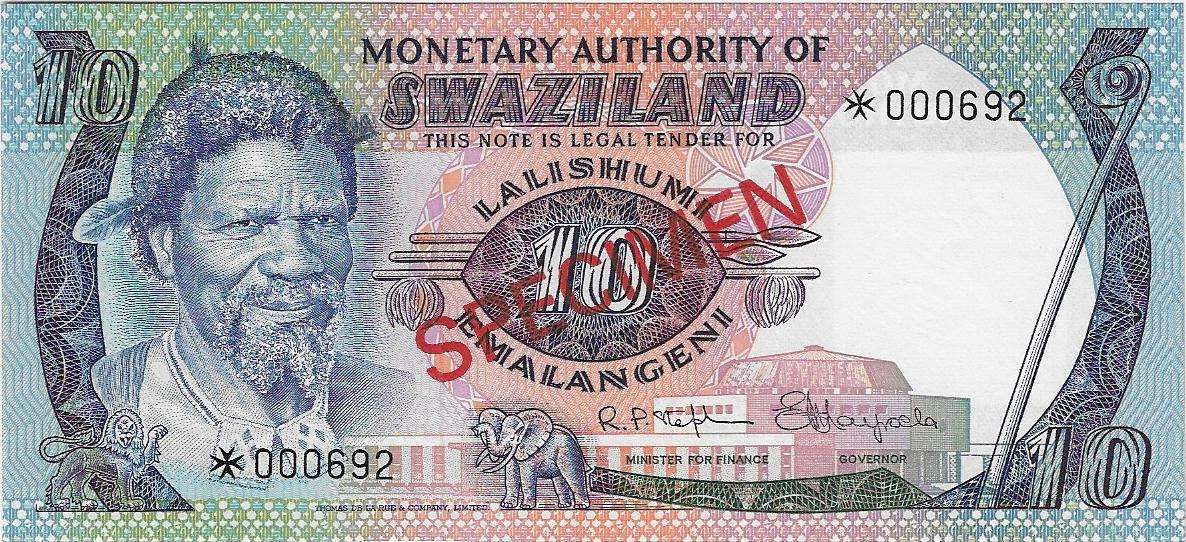 (Item 00794) Swaziland banknotes post 1950