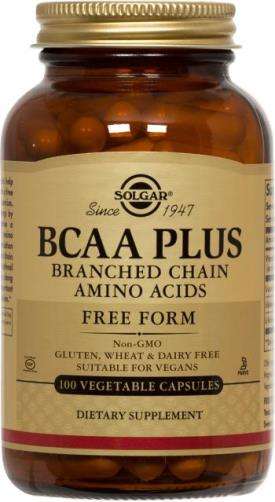 Solgar BCAA Plus (Branched Chain Amino Acids) Vegetable Capsules