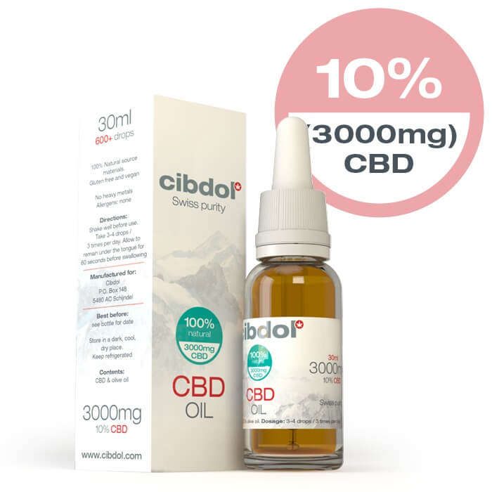 Cibdol 10 % CBD oil 3000mg