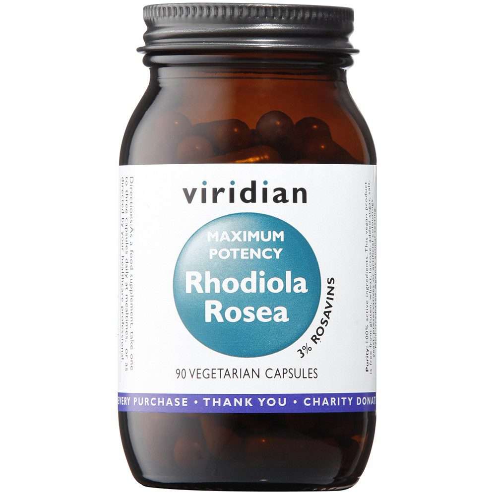 Viridian MAXI Rhodiola Rosea  3% Rosavins 90 caps