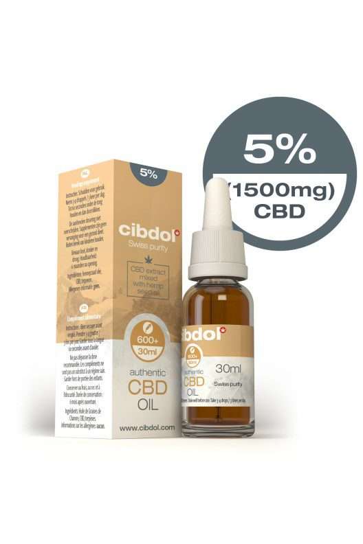 Cibdol CBD Hemp Seed Oil 30ml 5% 1500mg