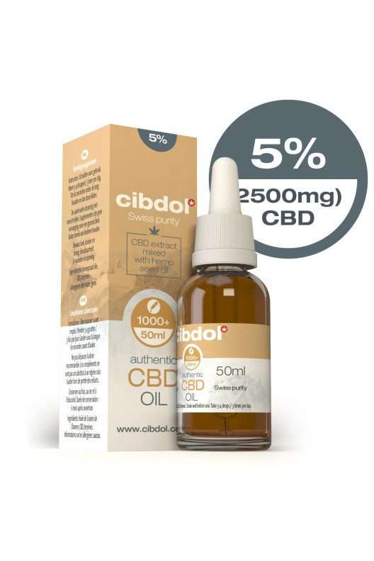 Buy Cibdol CBD Hemp Seed Oil 50ml 5% 2500mg Online
