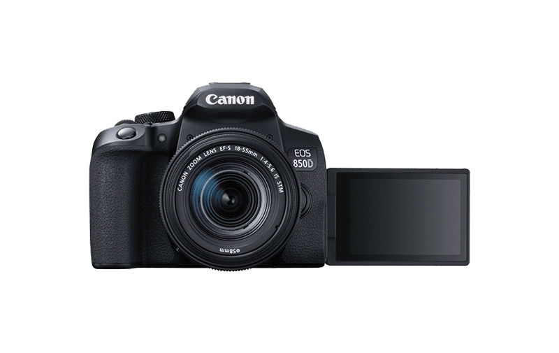 Canon EOS 850D Camera + Ef 18-55mm Lens