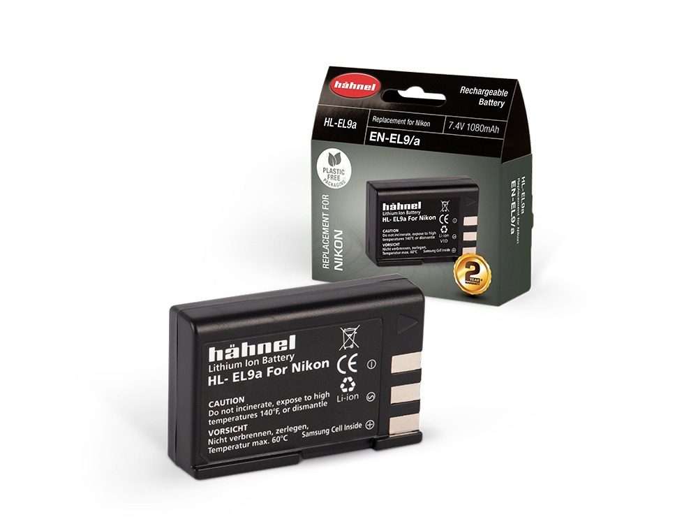 Hahnel HL-EL9A for Nikon EN-EL9 Lithium Camera Battery