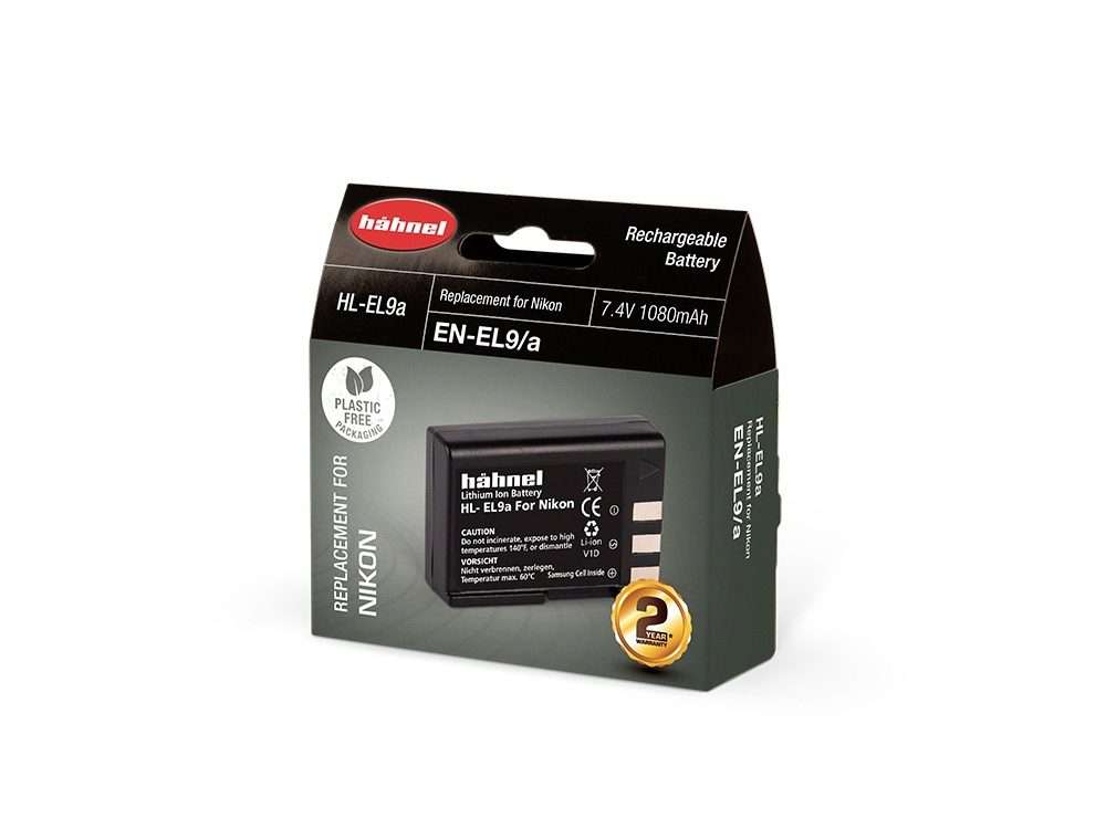 Hahnel HL-EL9A for Nikon EN-EL9 Lithium Camera Battery