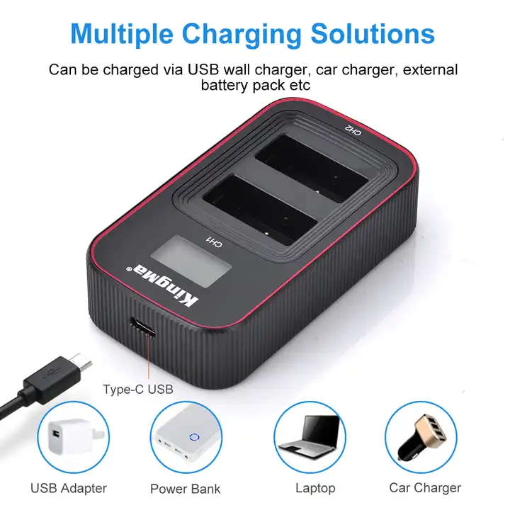 Canon LCD Dual BM058-LPE17 Replacement Battery Charger For Canon LP-E17 from Kingma