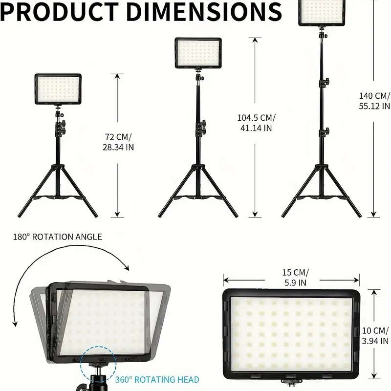 RSI MS300 Triple Studio Video Light Kit