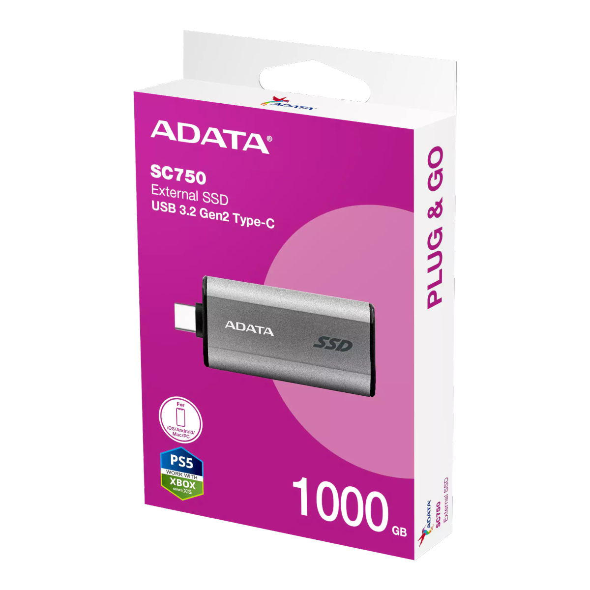 ADATA 1Tb SC750 type-C u3 gen2