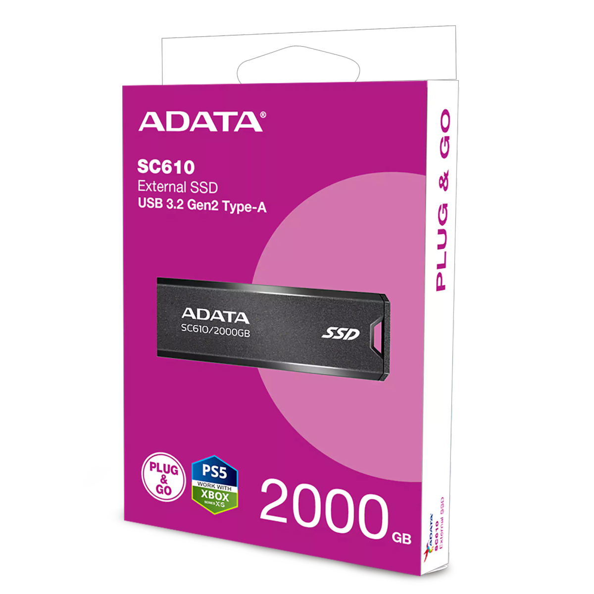 ADATA 2Tb SC610 eSSD u3 gen2