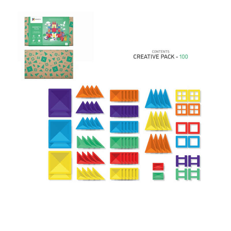Connetix Tiles 100 Pieces (Creative Pack)