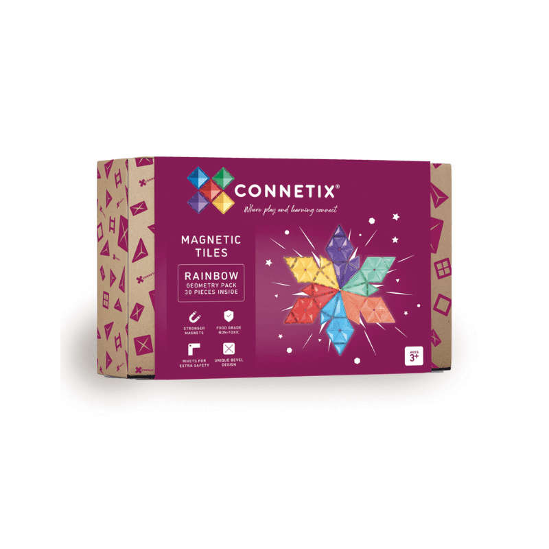 Connetix Tiles Rainbow 30 pc Geometry Pack