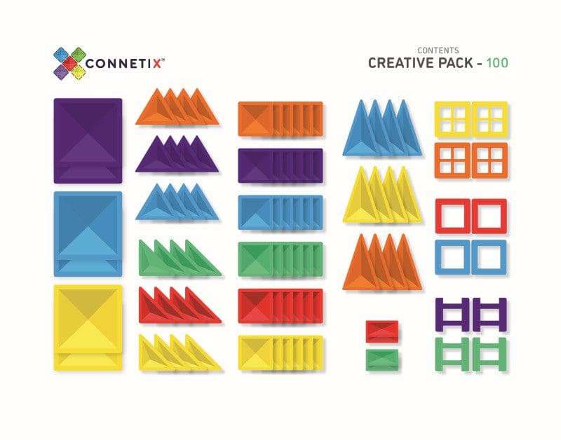 Connetix Tiles 100 Pieces (Creative Pack)