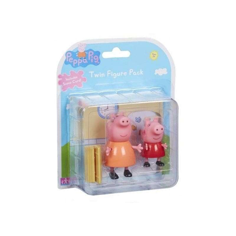Peppa Pig 2 Pack Figurine: Mummy &amp; Peppa Kitchen Theme