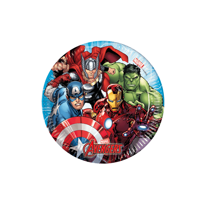 Avengers Party Paper Plates (23cm)