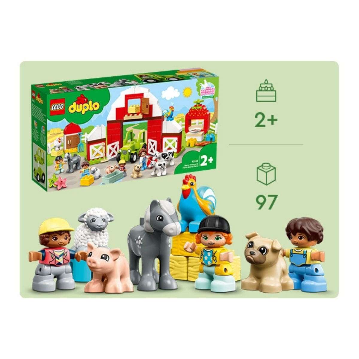 LEGO 10952 DUPLO Town Barn, Tractor & Farm Animal Care